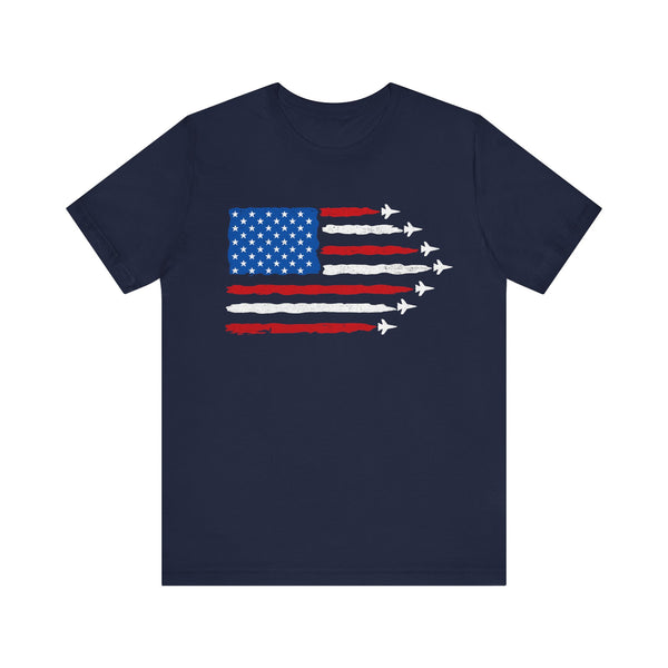 Patriotic American Flag 4th of July T‑Shirt