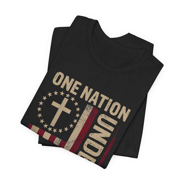 One Nation Under God 4th of July T‑Shirt