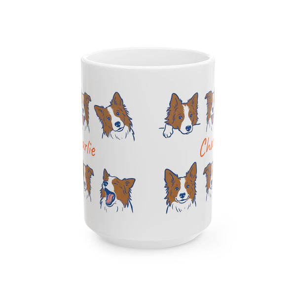 Personalized Dog Face Coffee Mug