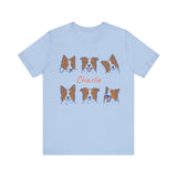 Personalized Dog Face Expression With Name T-Shirt