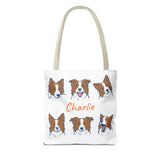 Hand-Drawn Pet Portrait Tote Bag