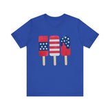 American Flag Ice Pop 4th of July T‑Shirt