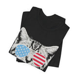 Meowica Cat 4th of July T‑Shirt
