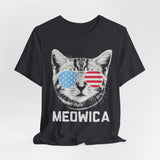 Meowica Cat 4th of July T‑Shirt