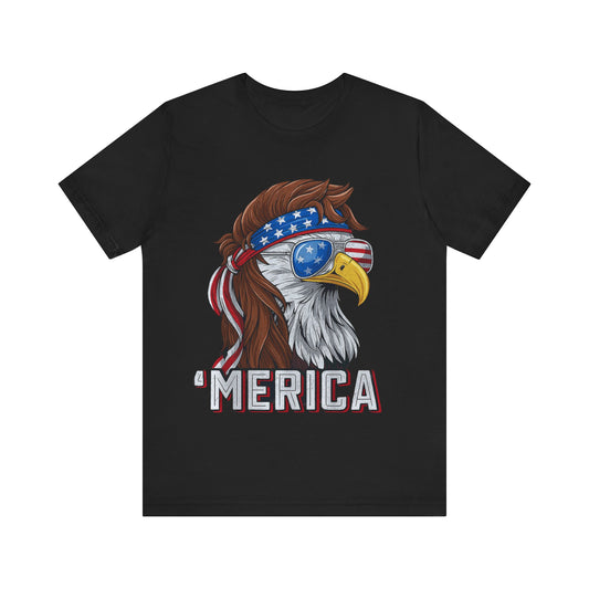 ‘Merica Eagle 4th of July T‑Shirt