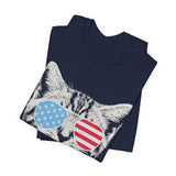 Meowica Cat 4th of July T‑Shirt