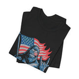 'MERICA Bigfoot Flag 4th of July T‑Shirt