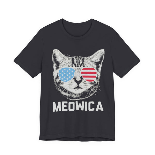 Meowica Cat 4th of July T‑Shirt