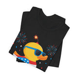 Firecracker Duck Patriotic 4th of July T‑Shirt