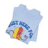 Just Here for the Wieners 4th of July T‑Shirt