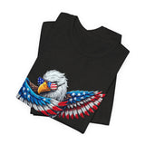 Patriotic American Flag Eagle 4th of July T‑Shirt