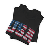 USA Flag Graphic 4th of July T‑Shirt