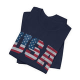 USA Flag Graphic 4th of July T‑Shirt