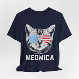 Meowica Cat 4th of July T‑Shirt