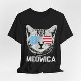 Meowica Cat 4th of July T‑Shirt