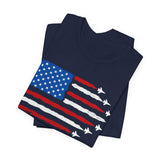 Patriotic American Flag 4th of July T‑Shirt