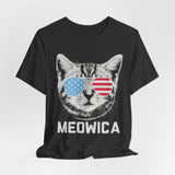 Meowica Cat 4th of July T‑Shirt