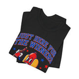 Just Here for the Wieners 4th of July T‑Shirt