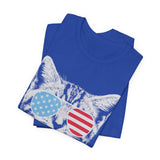 Meowica Cat 4th of July T‑Shirt