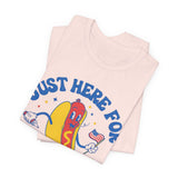Just Here for the Wieners 4th of July T‑Shirt
