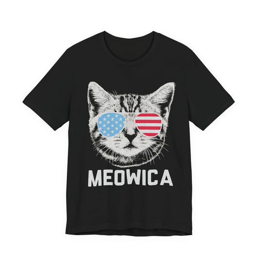 Meowica Cat 4th of July T‑Shirt