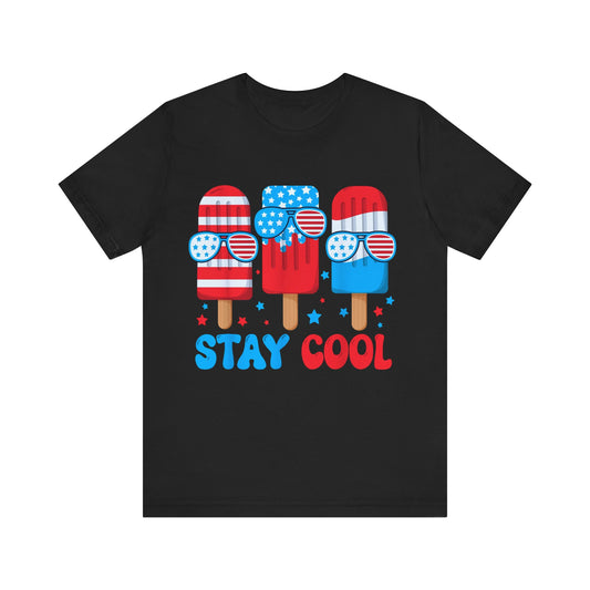 Patriotic Popsicle 'Stay Cool' 4th of July T‑Shirt