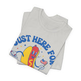 Just Here for the Wieners 4th of July T‑Shirt
