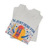 I'm Just Here for the Wieners Hot Dog 4th of July T‑Shirt
