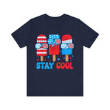 Patriotic Popsicle 'Stay Cool' 4th of July T‑Shirt