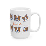 Personalized Dog Face Coffee Mug