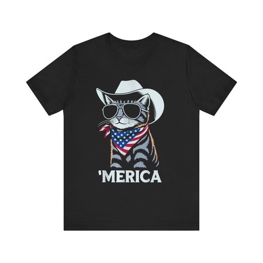 'Merica Cat 4th of July T‑Shirt