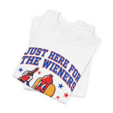 Just Here for the Wieners 4th of July T‑Shirt
