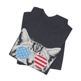 Meowica Cat 4th of July T‑Shirt