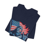 'MERICA Bigfoot Flag 4th of July T‑Shirt