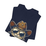 'Merica Cowboy Cat 4th of July T‑Shirt