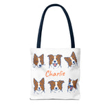 Hand-Drawn Pet Portrait Tote Bag