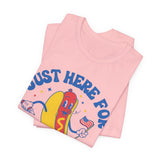 Just Here for the Wieners 4th of July T‑Shirt