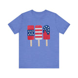 American Flag Ice Pop 4th of July T‑Shirt
