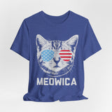 Meowica Cat 4th of July T‑Shirt
