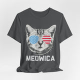 Meowica Cat 4th of July T‑Shirt